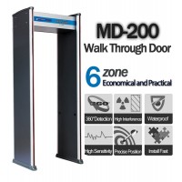 Spyonway security door metal detector walk through Gun Detector with 6 zones P200